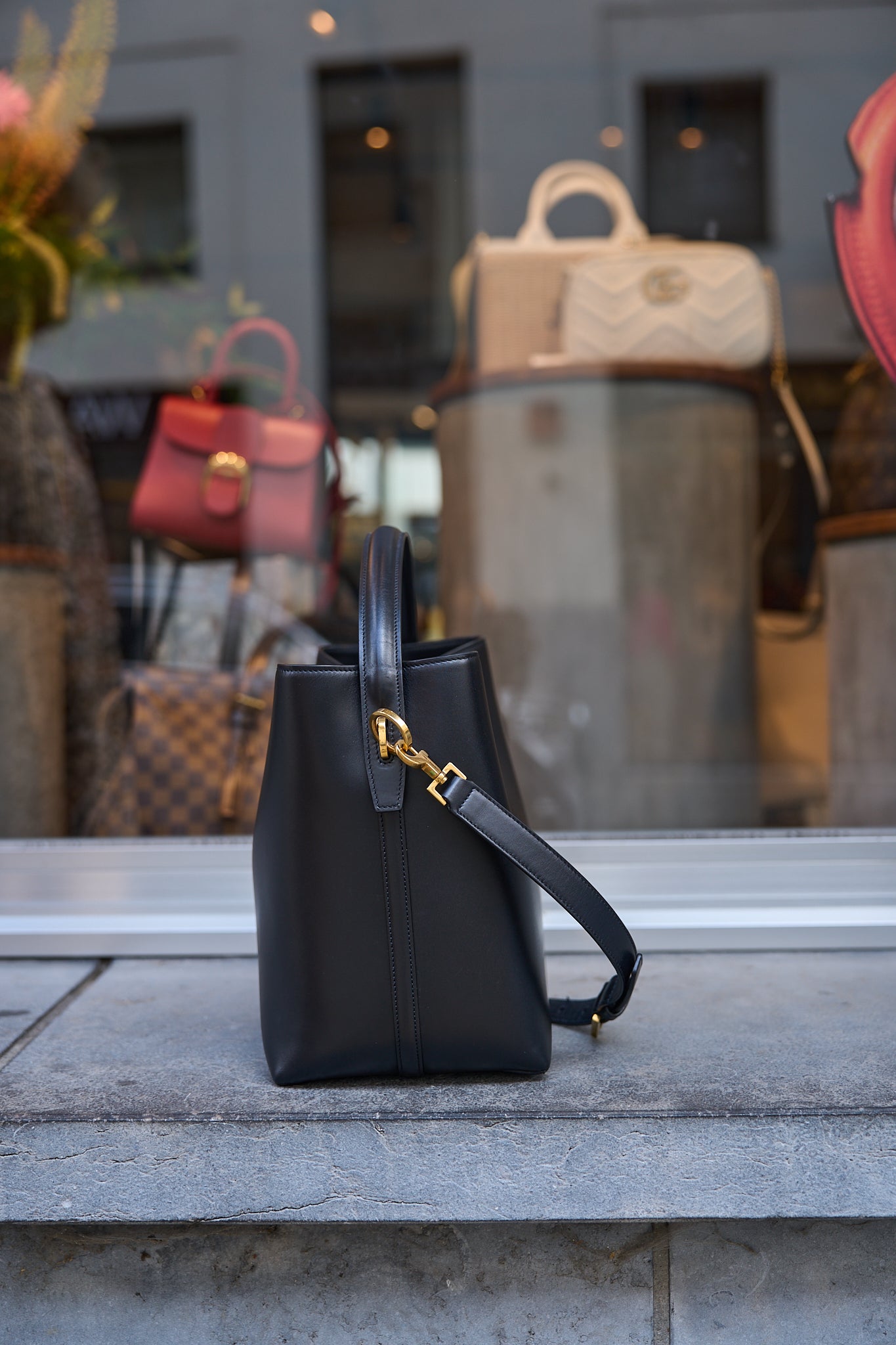Saint Laurent Le 37 Leather Bucket Bag
