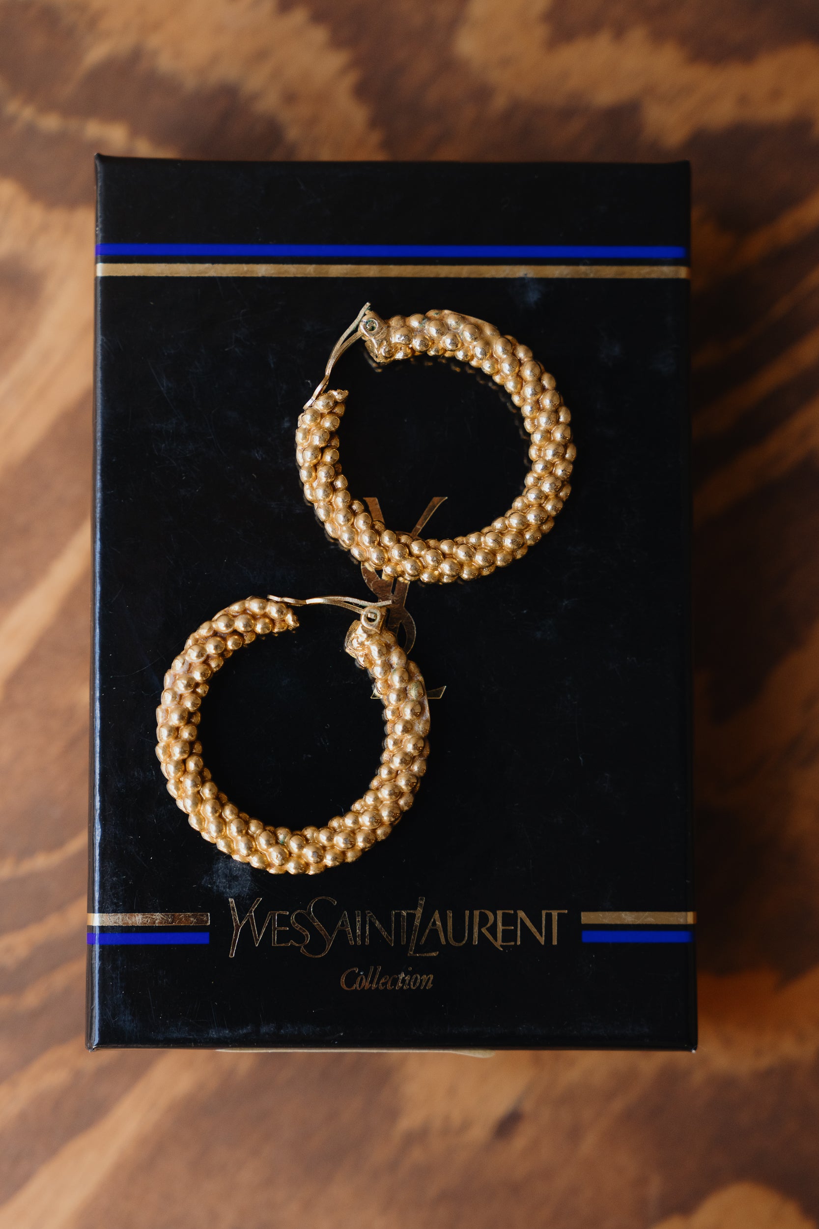 Saint Laurent Vintage Clip-On Hoop Earrings