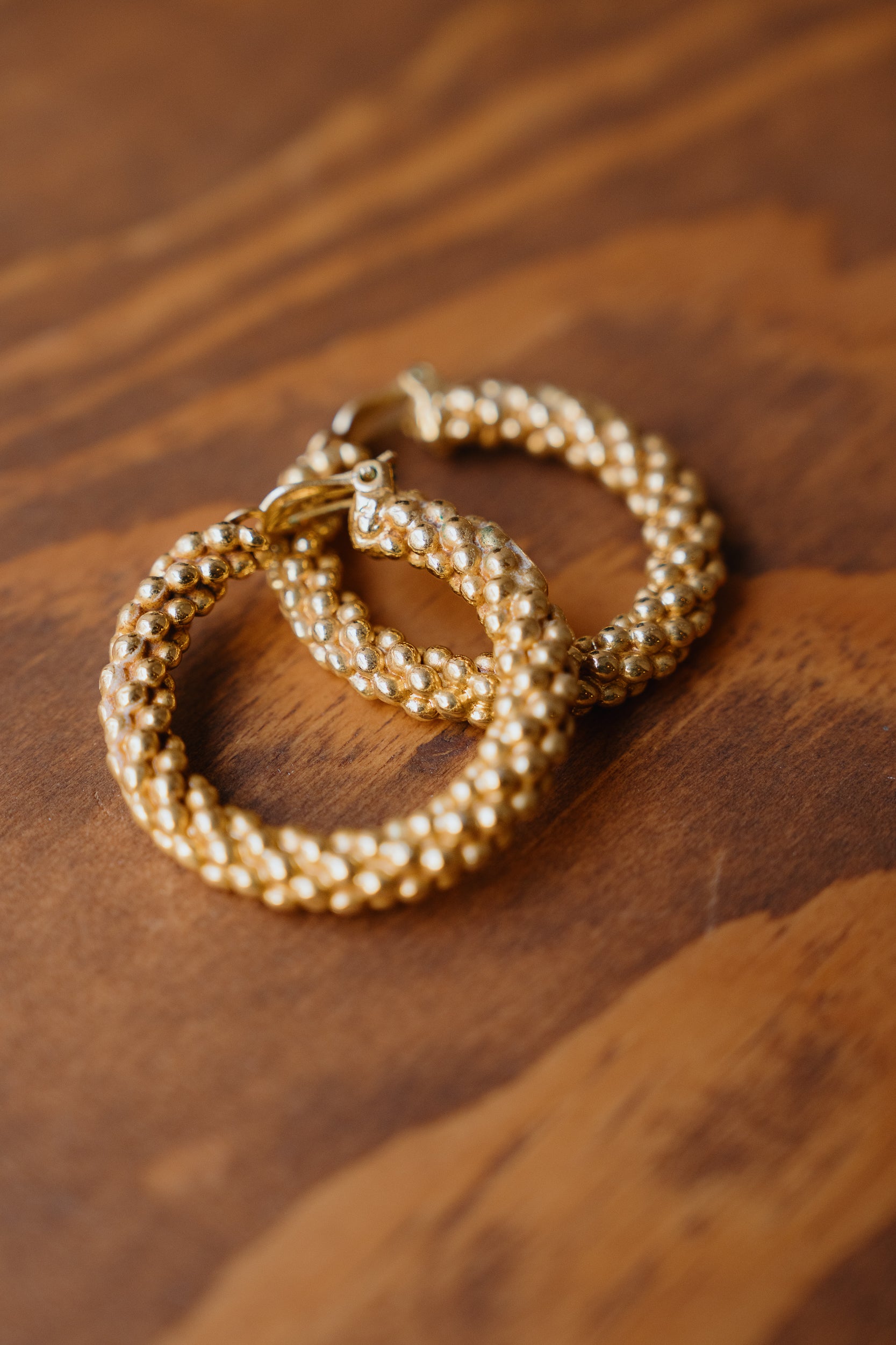 Saint Laurent Vintage Clip-On Hoop Earrings