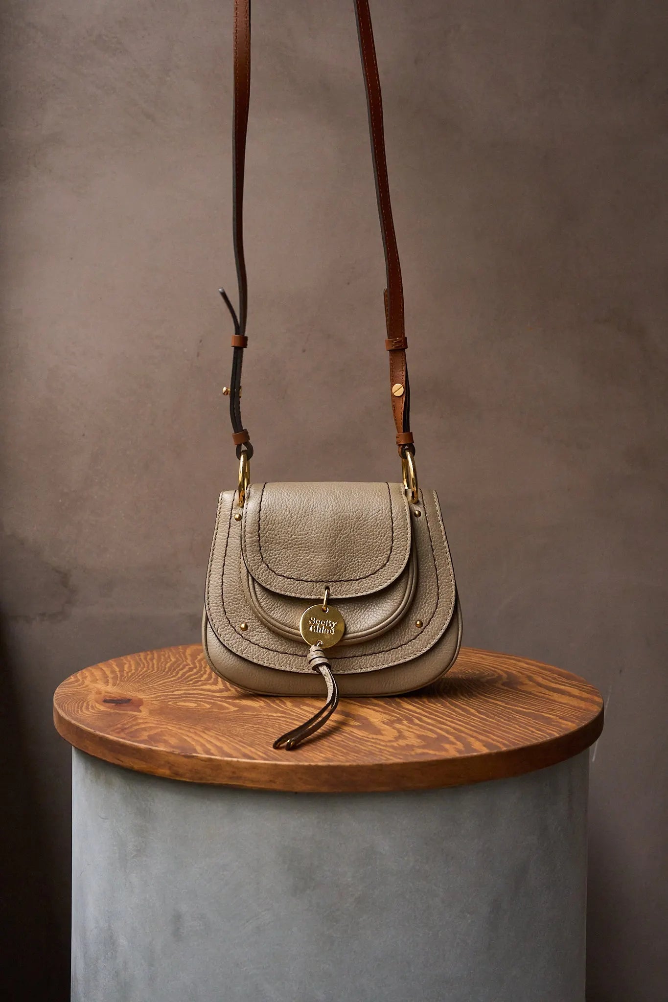 See By Chloé Taupe Crossover Bag