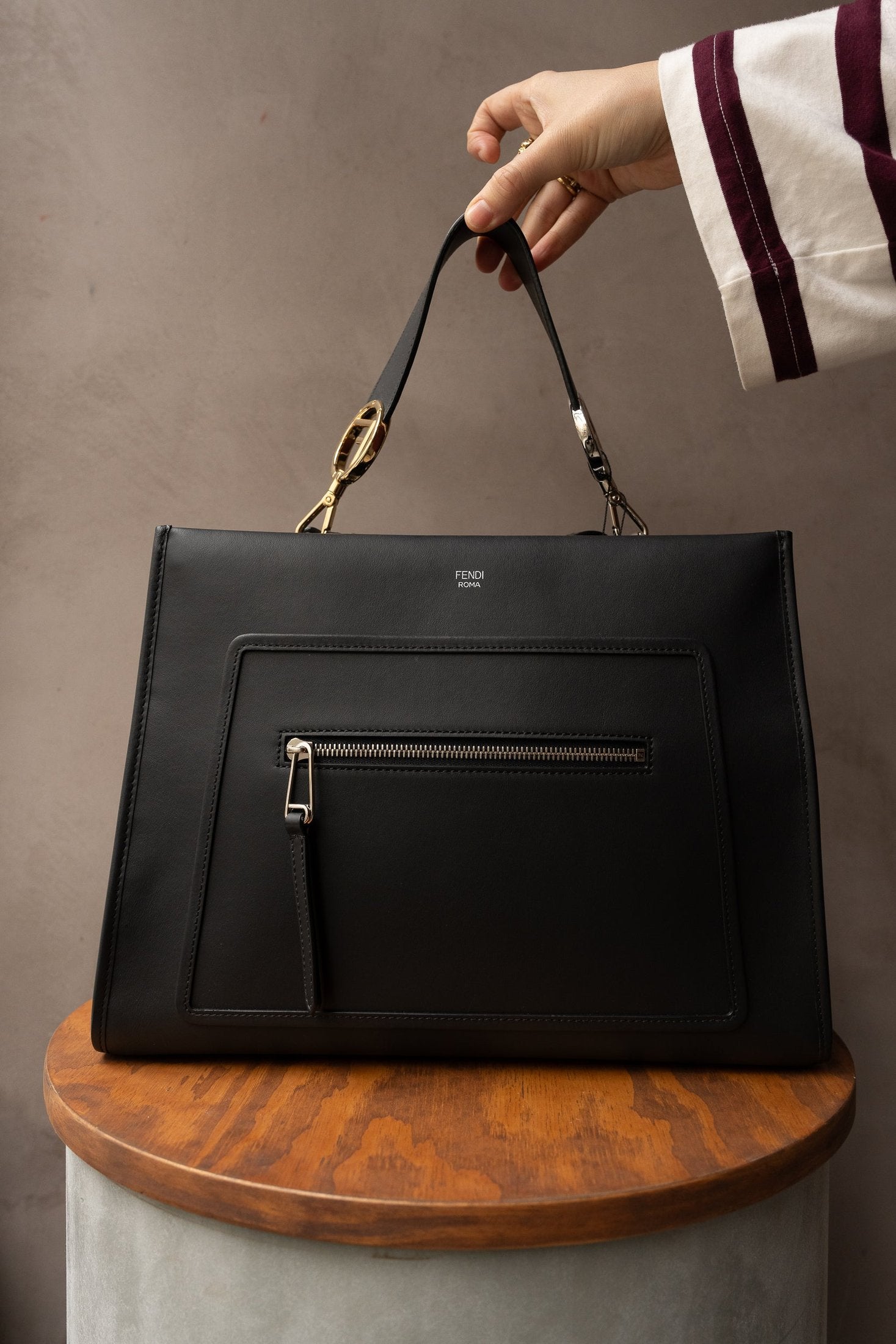 The Fendi Black Runaway Large Bag