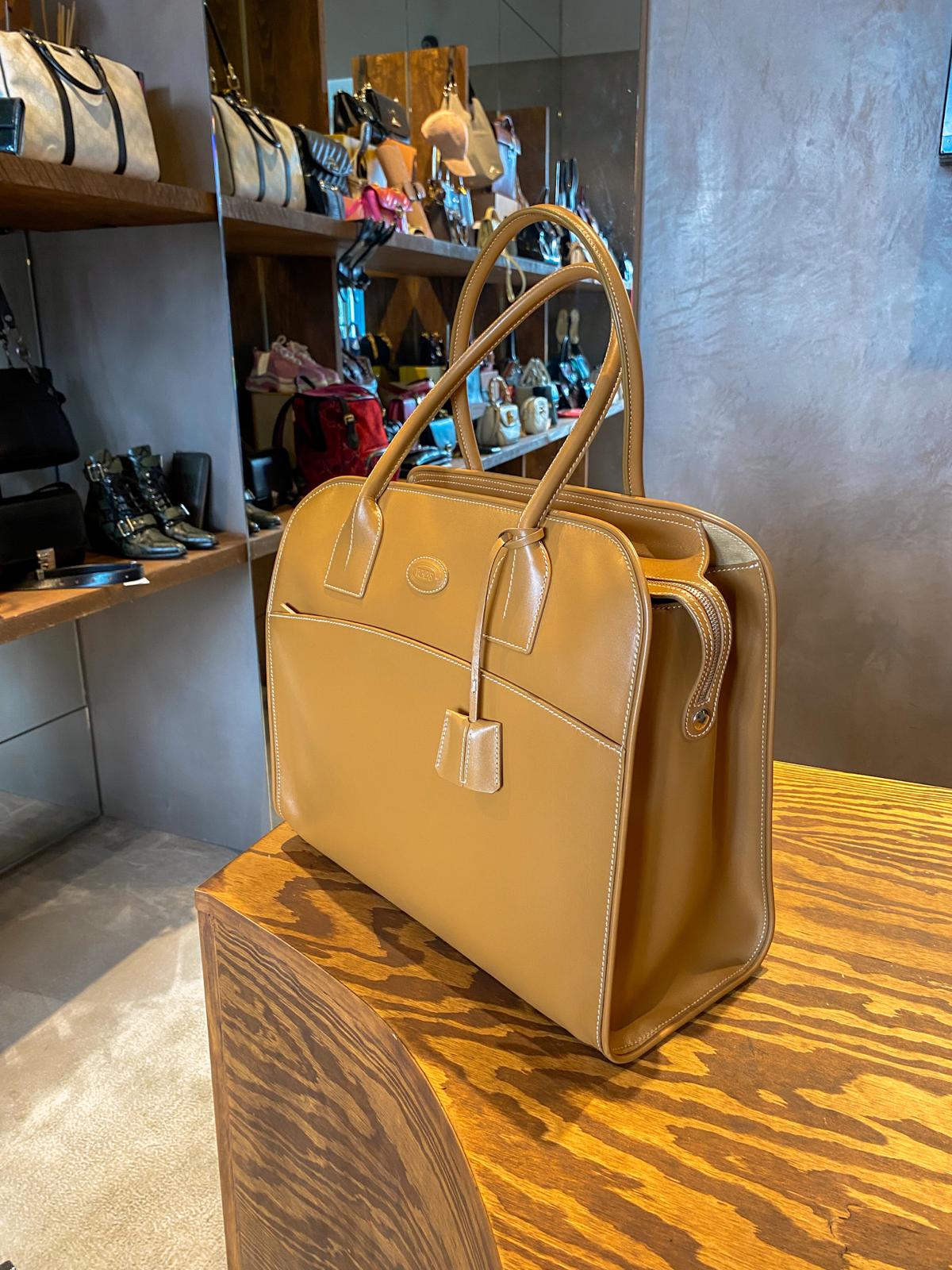 Tod's Camel Leather Bag