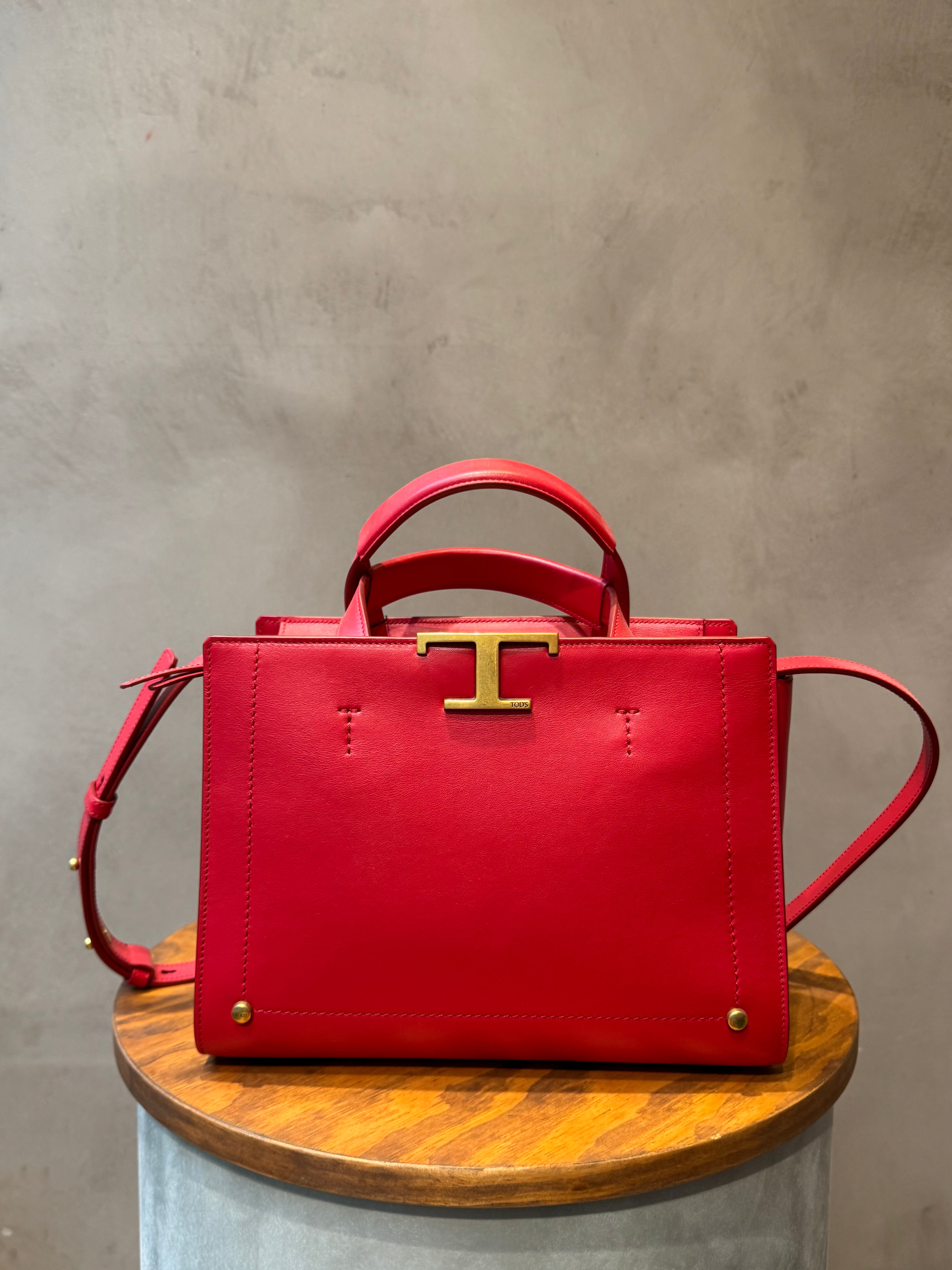 Tod’s Lipstick Red Bag