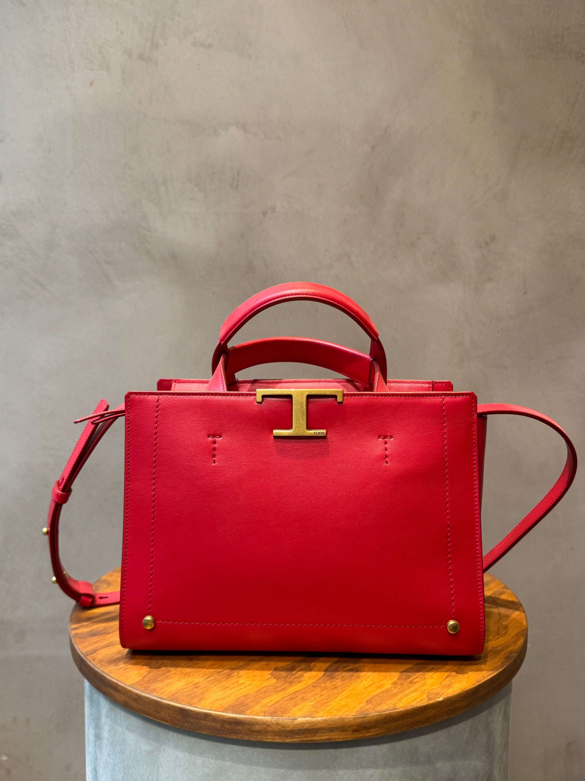 Tod’s Lipstick Red Bag