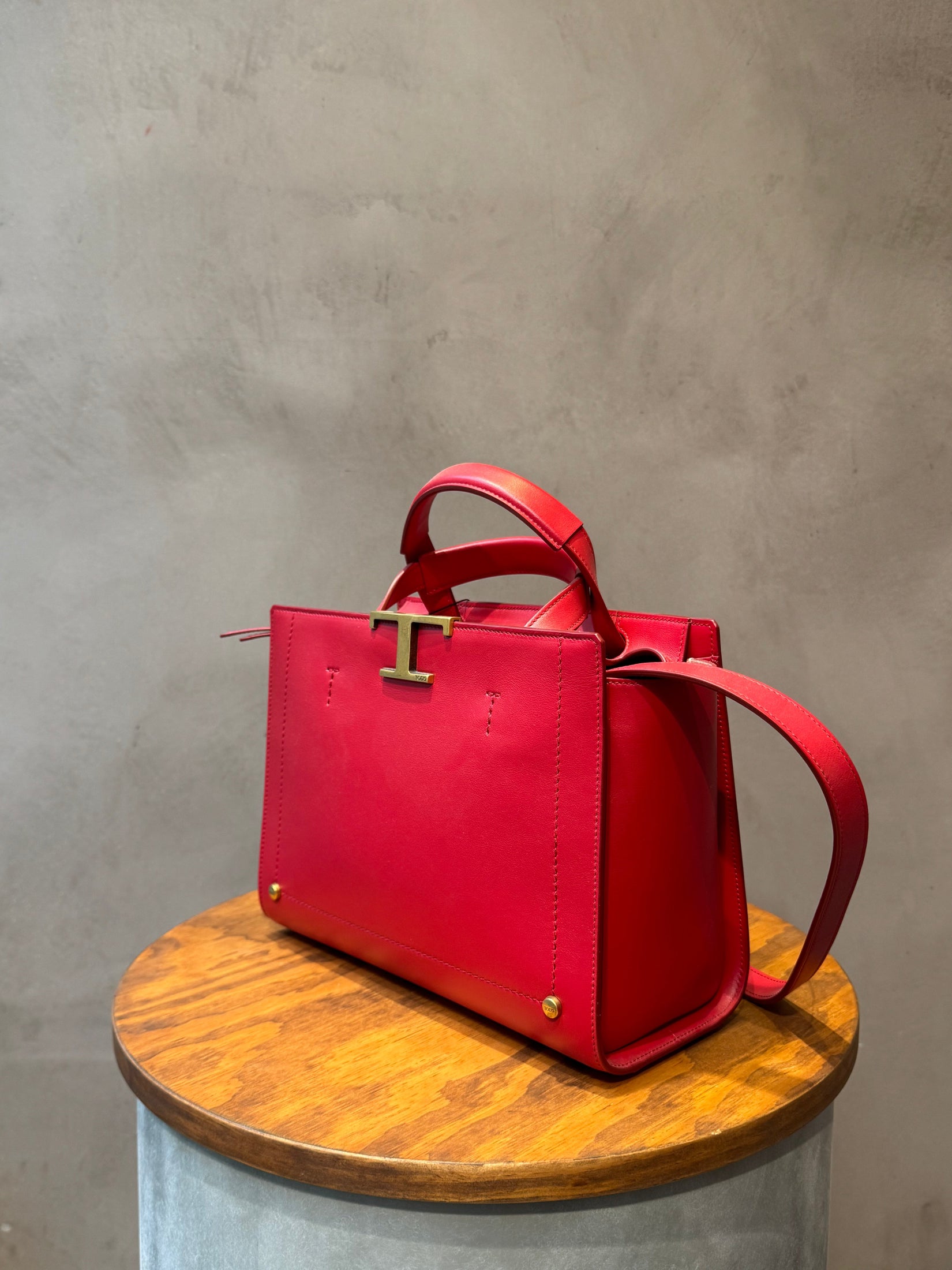 Tod’s Lipstick Red Bag
