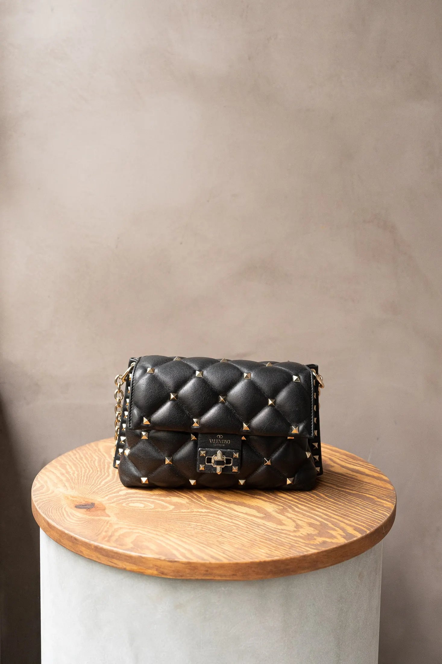 Valentino Black Candystud Bag