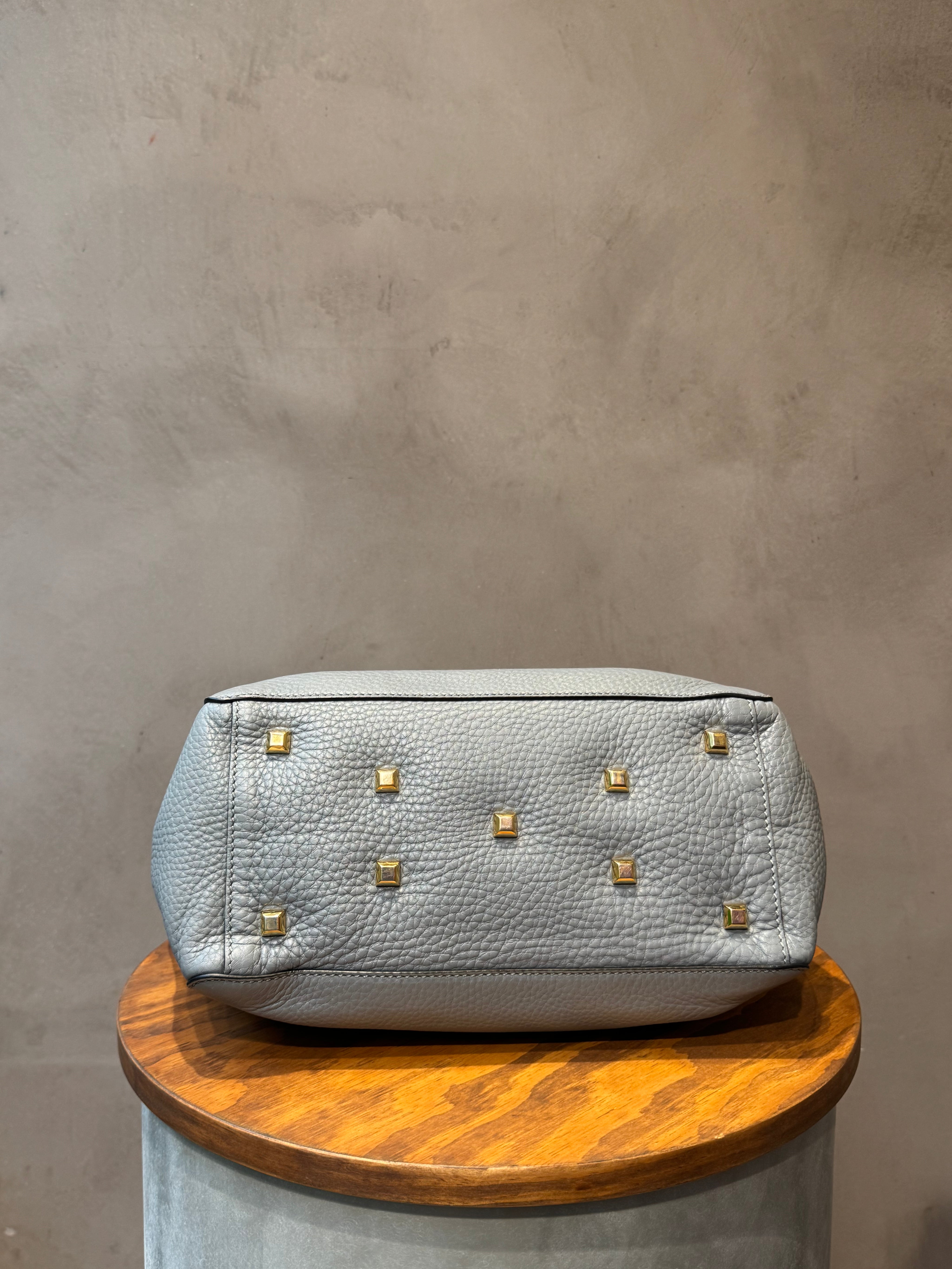 Valentino Blue-Grey Top Handle Bag