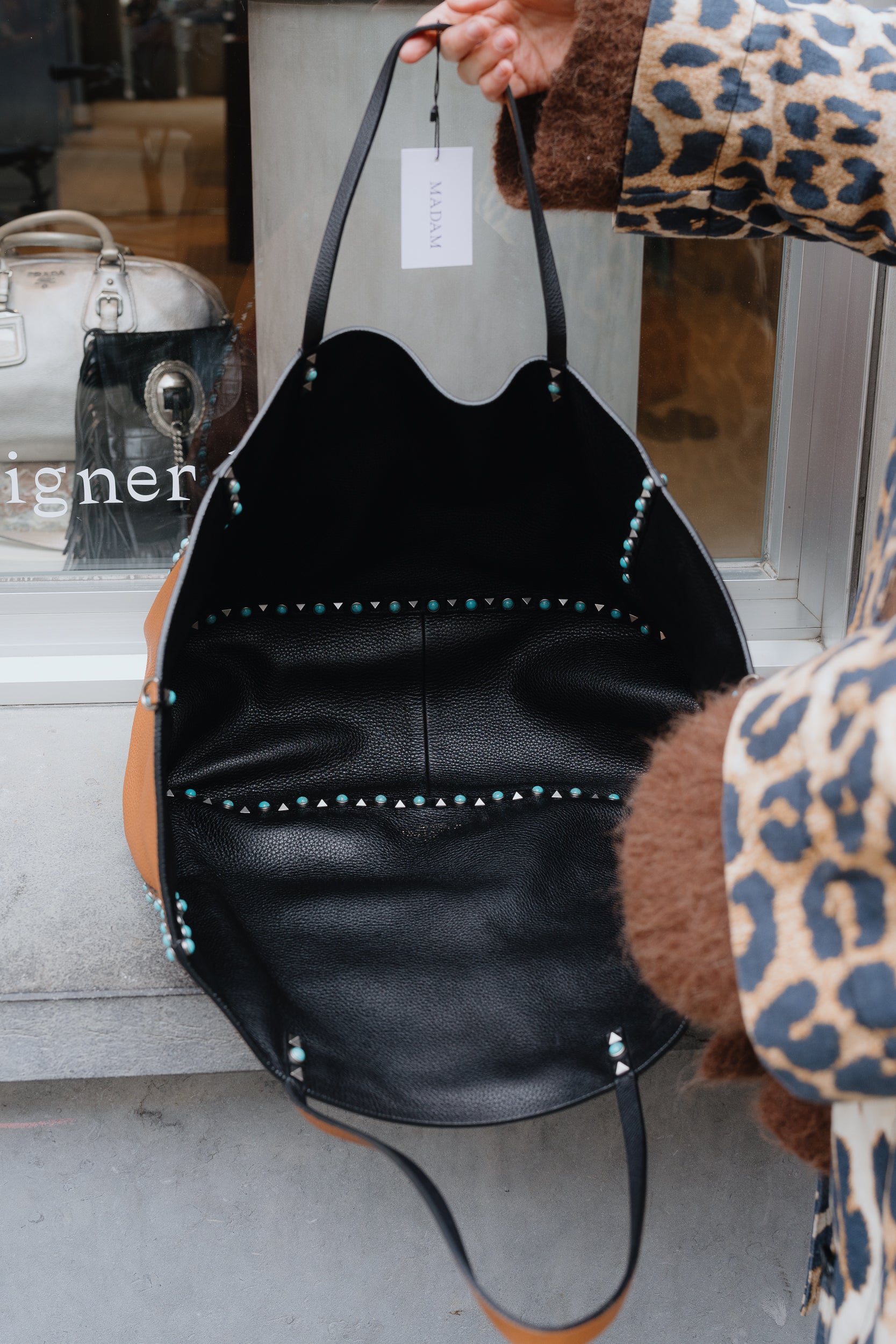 Valentino Studded Reversible Tote