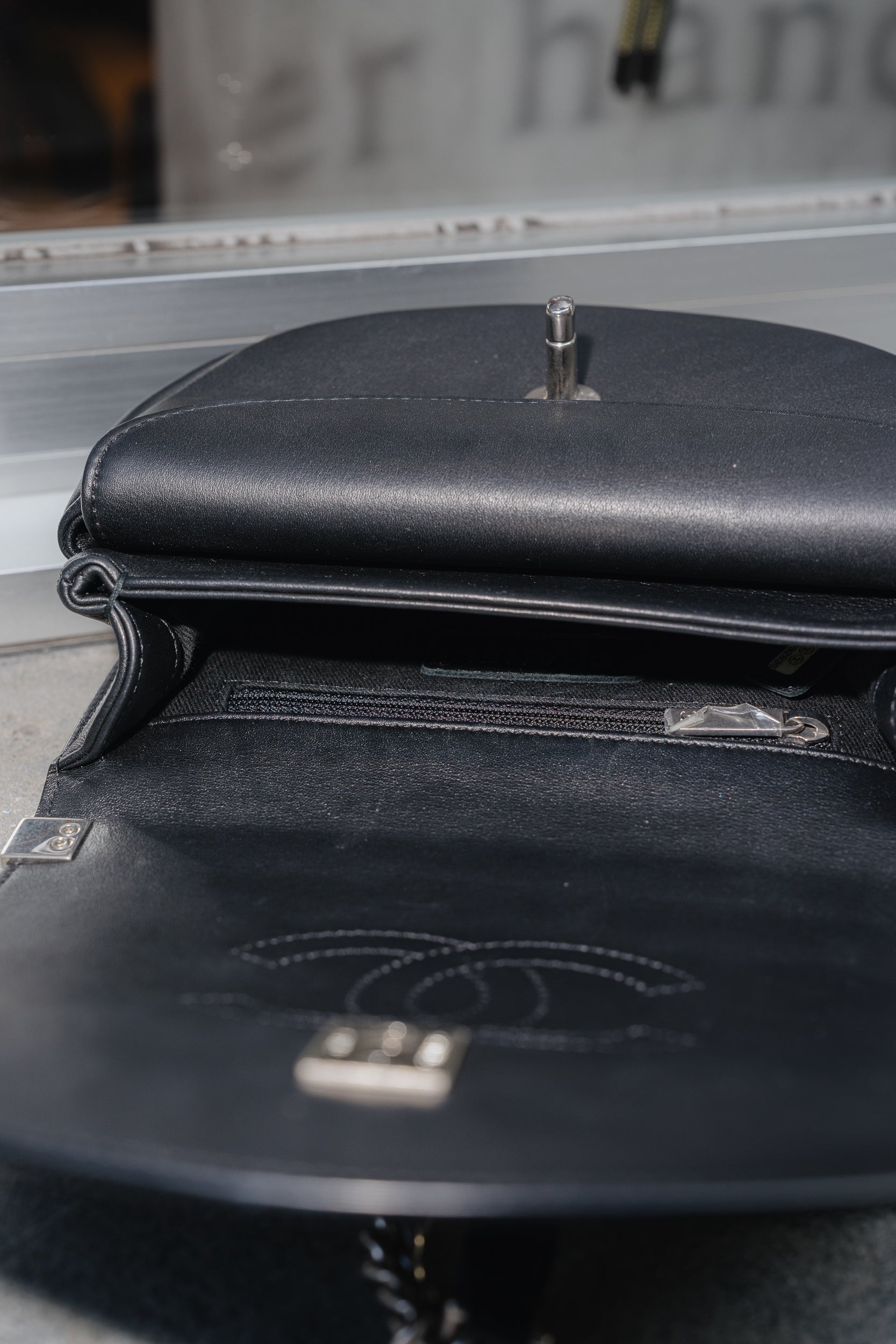 chanel Coco Eyelets Round Flap Bag